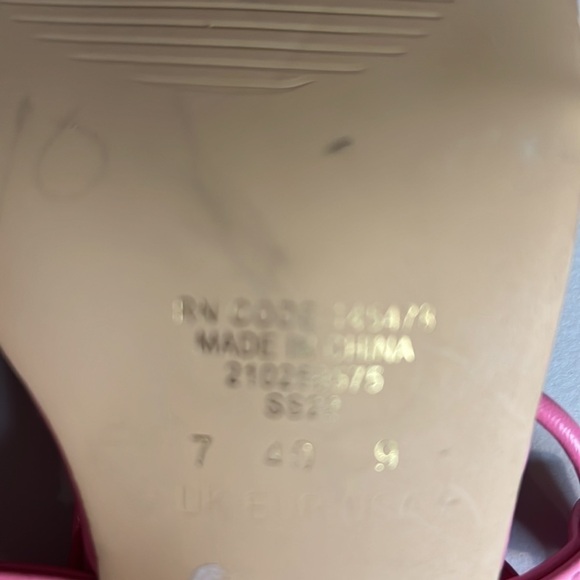 PRIMARK BARBIECORE Pink ankle tie Chunky Heel  sandals size 9 - Picture 7 of 8